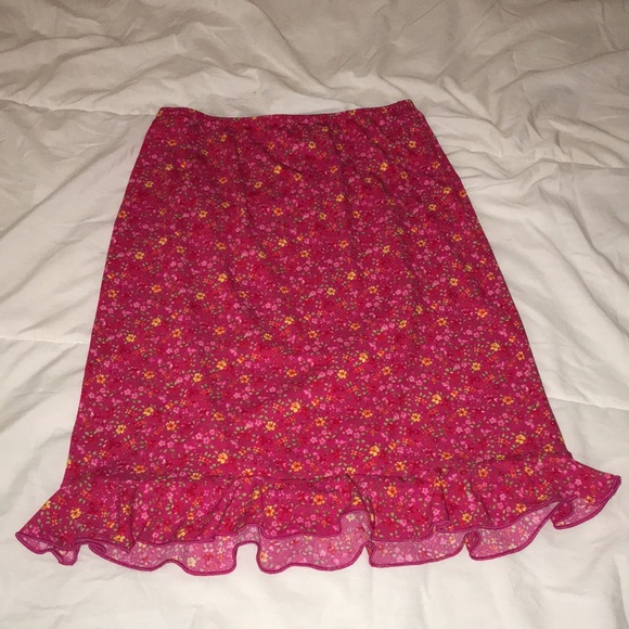 Ricki's Dresses & Skirts - Hot Pink Floral Pencil Skirt